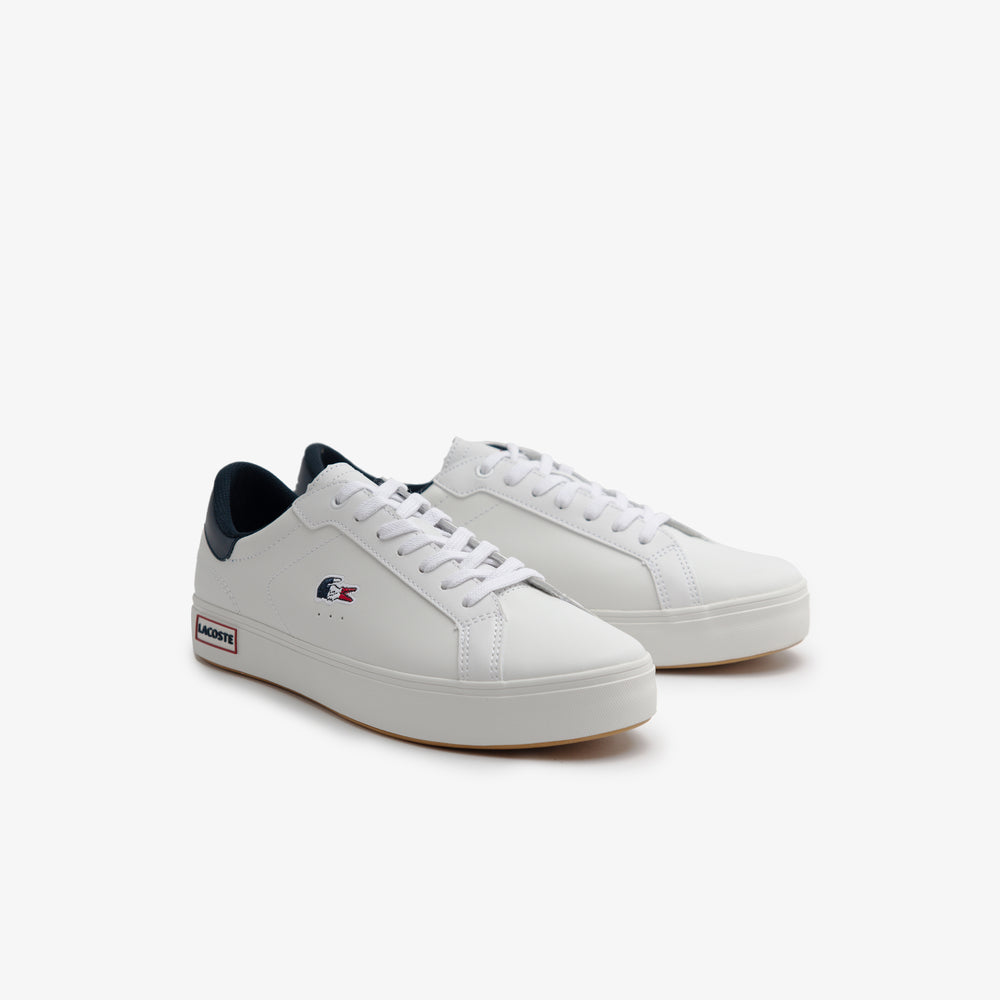 Men's Powercourt Tricolor Leather Trainers