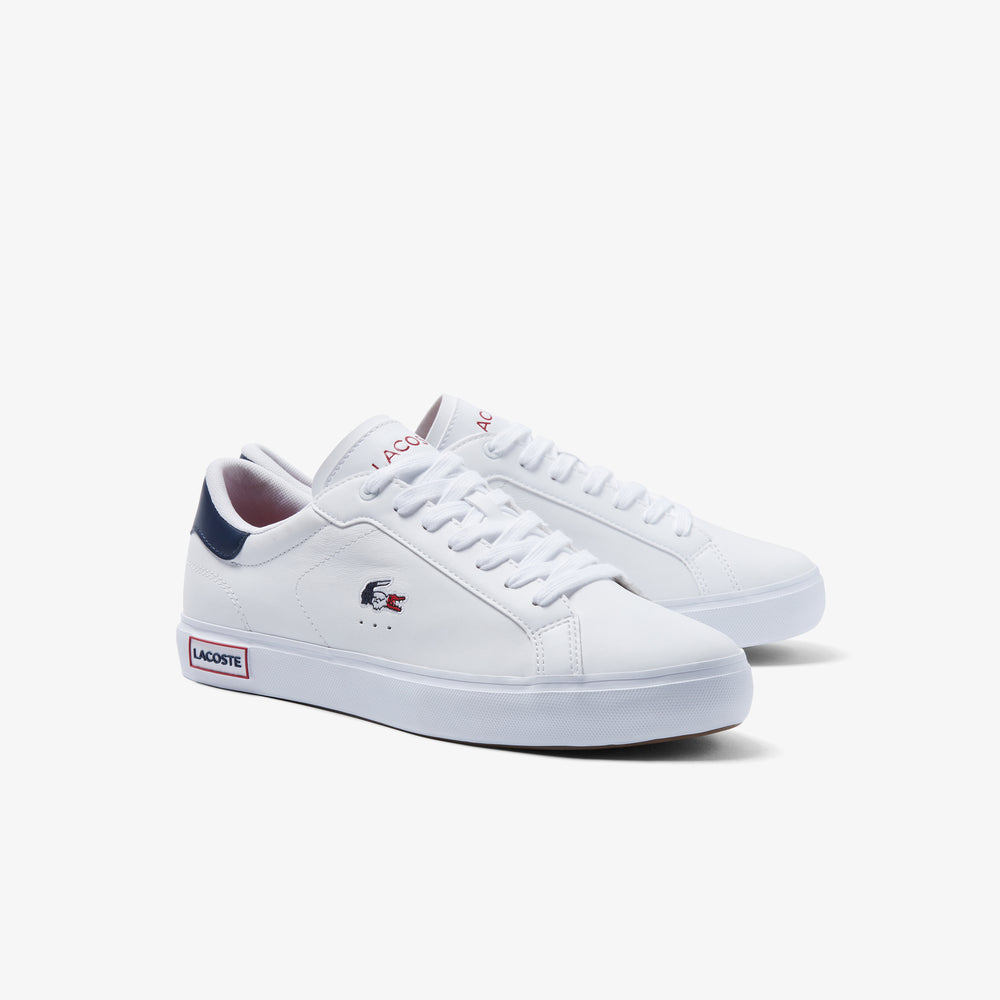 Men's Powercourt Tricolor Leather Trainers