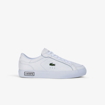 Women's Lacoste Powercourt Leather Considered Detailing Trainers