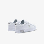 Women's Lacoste Powercourt Leather Considered Detailing Trainers