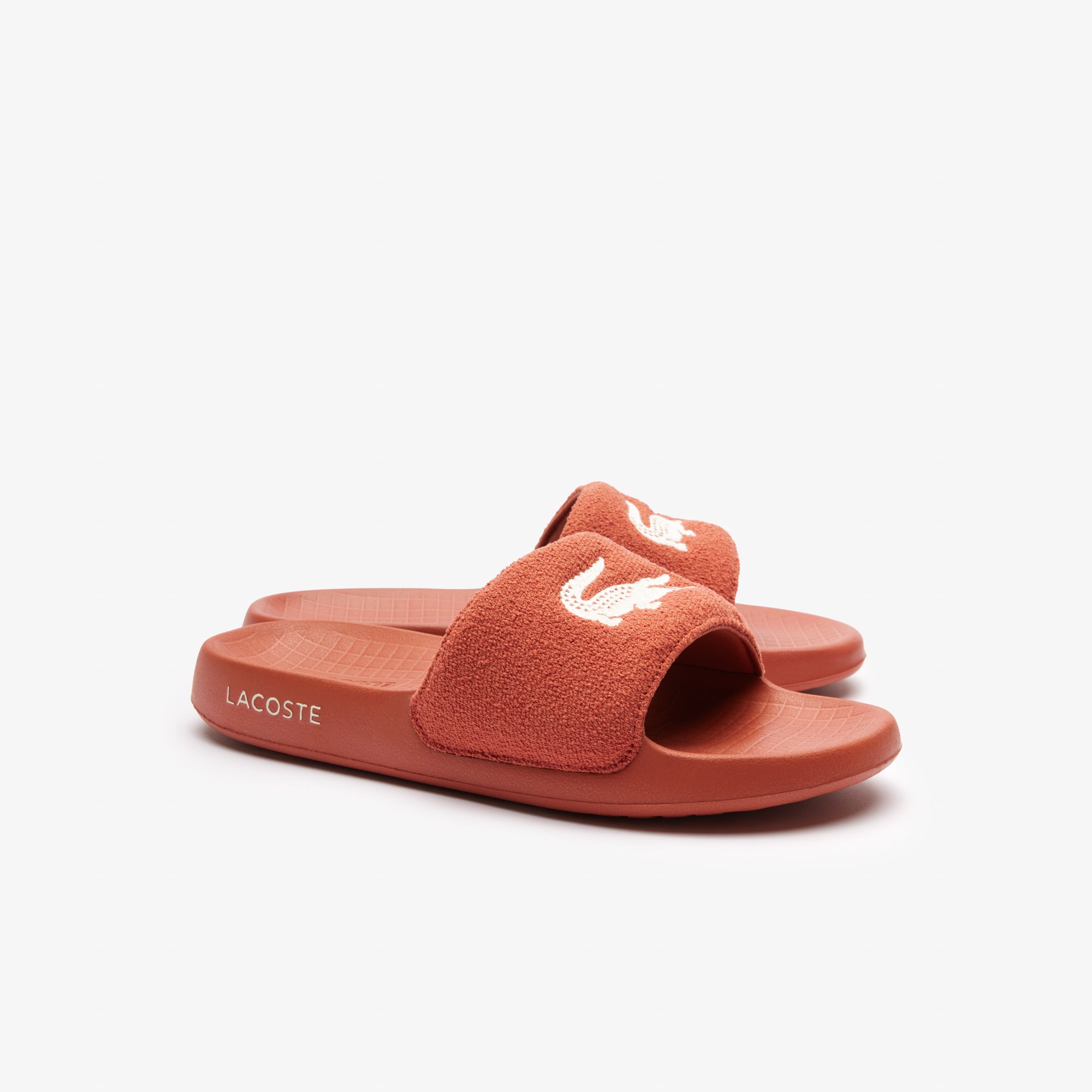 Lacoste flip flops leather best sale