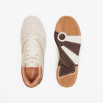 Men's Lineshot Contrasted Accent Leather Trainers