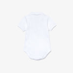 Baby Organic Cotton Piqué Bodysuit In Recycled Cardboard Box Set