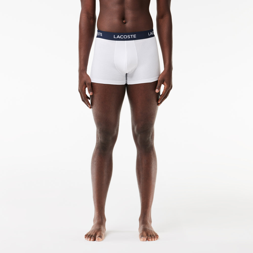 Men’s 3-Pack Lacoste Logo Waist Trunks