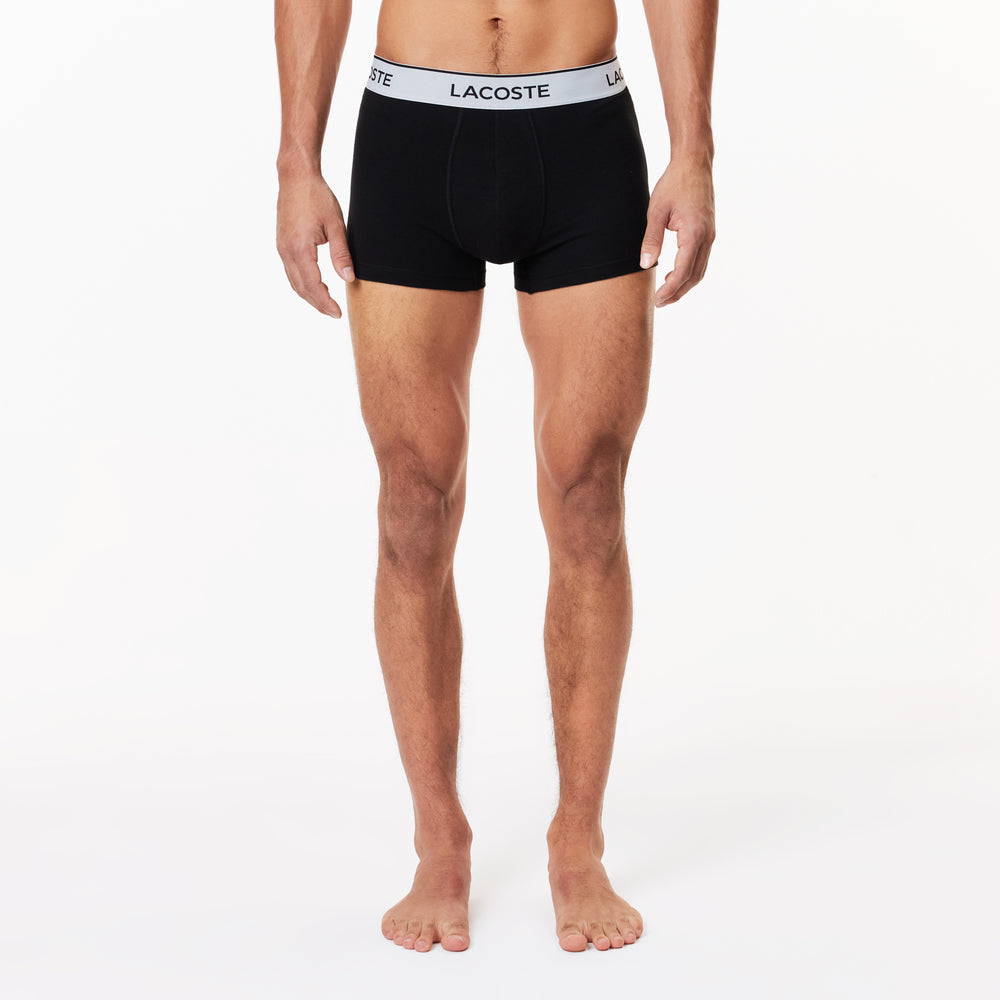 Men's Lacoste Contrast Waistband Trunk Three-Pack
