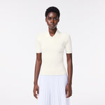 Women’s Lacoste Zipped Knit Polo Shirt