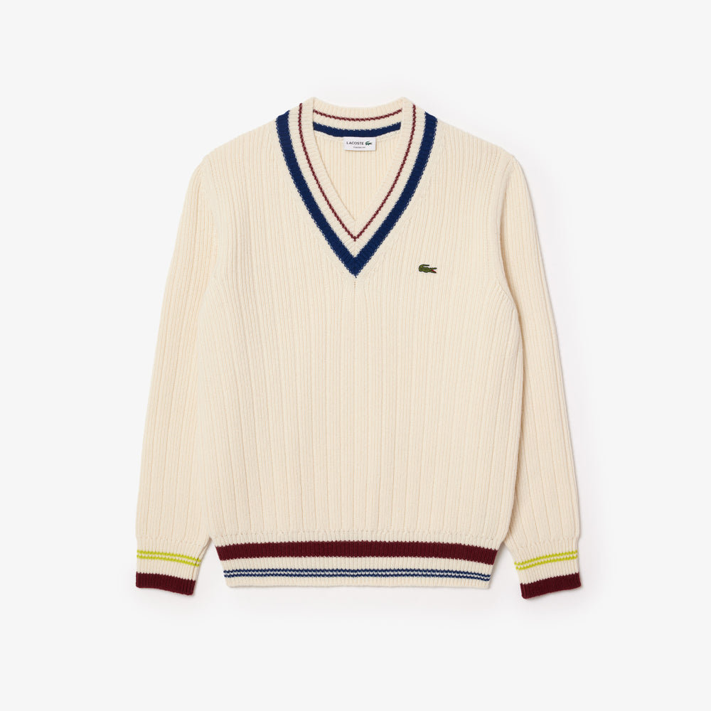 Tennis Style Thick Wool Sweater