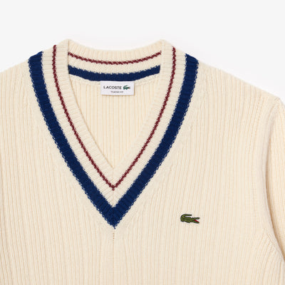 Tennis Style Thick Wool Sweater