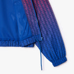 Short Zipped Monogram Print Ombre Sportsuit Jacket