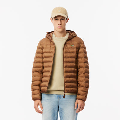 Water Repellent Hood Quilted Puffed Jacket