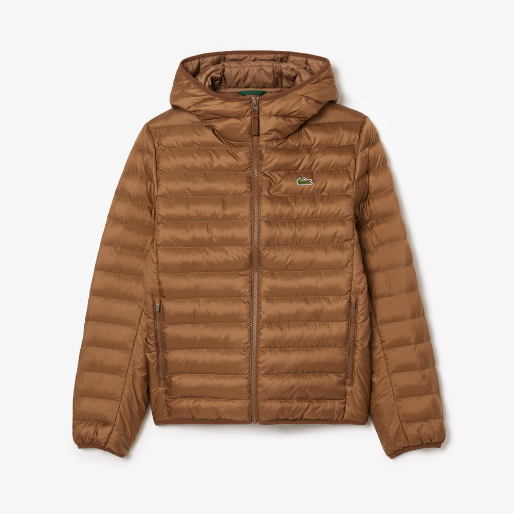 Water Repellent Hood Quilted Puffed Jacket