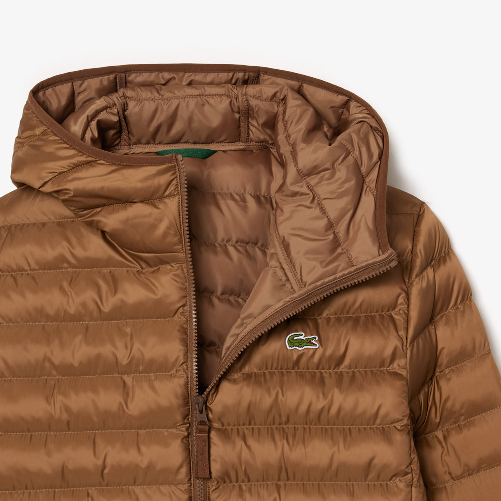 Water Repellent Hood Quilted Puffed Jacket