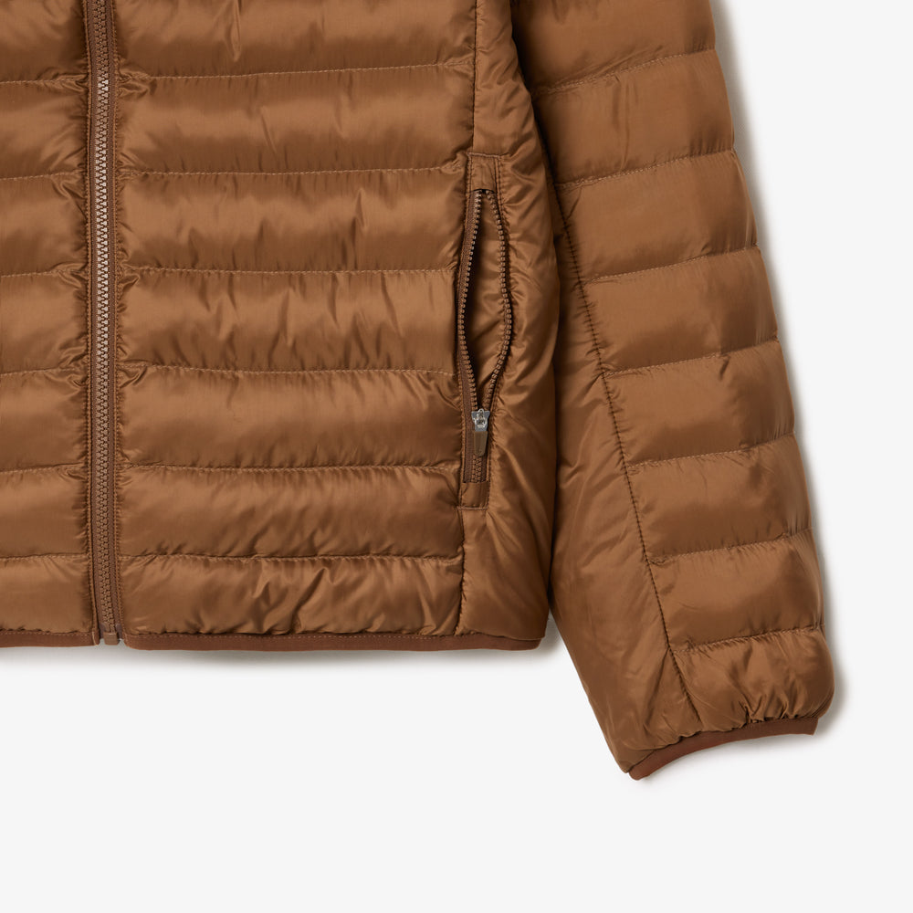 Water Repellent Hood Quilted Puffed Jacket