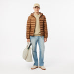 Water Repellent Hood Quilted Puffed Jacket