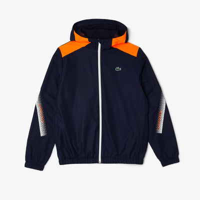 Men’s Lacoste Tennis Recycled Polyester Hooded Jacket