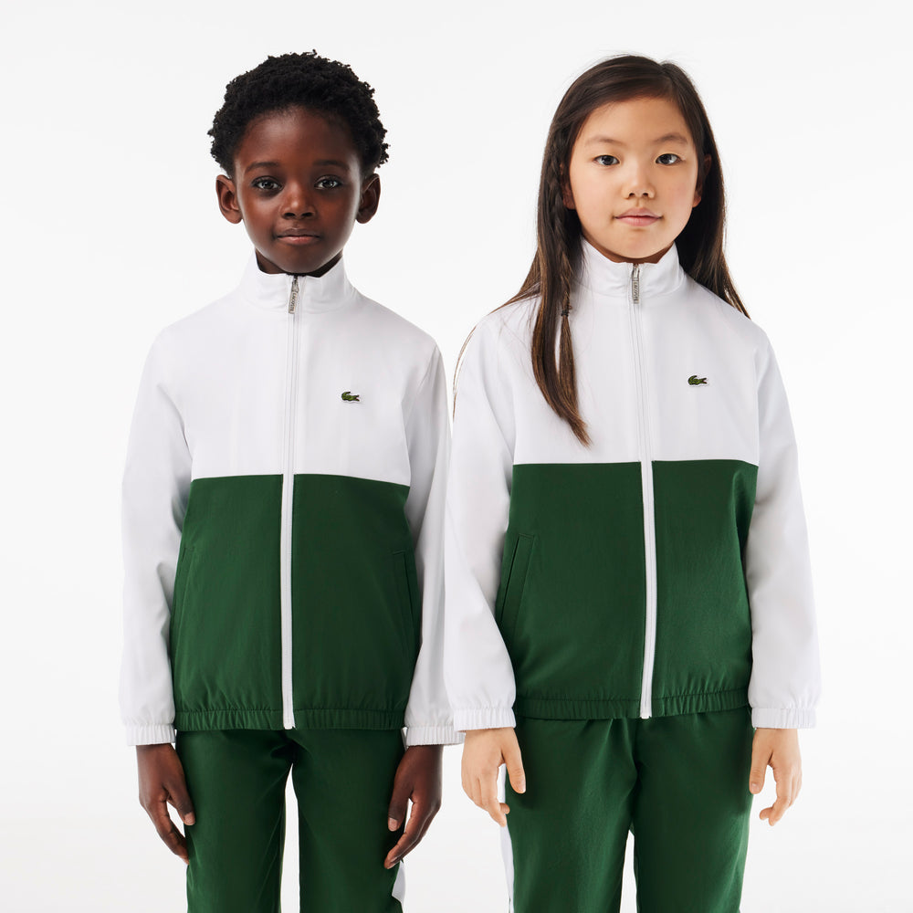 Zipped Colour-Block Sportsuit Track Jacket