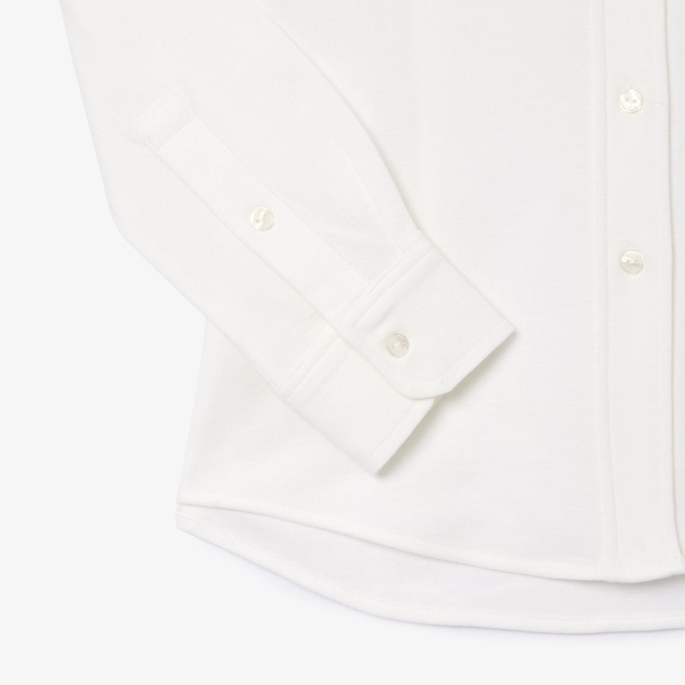 Cotton Piqué Shirt with Pocket