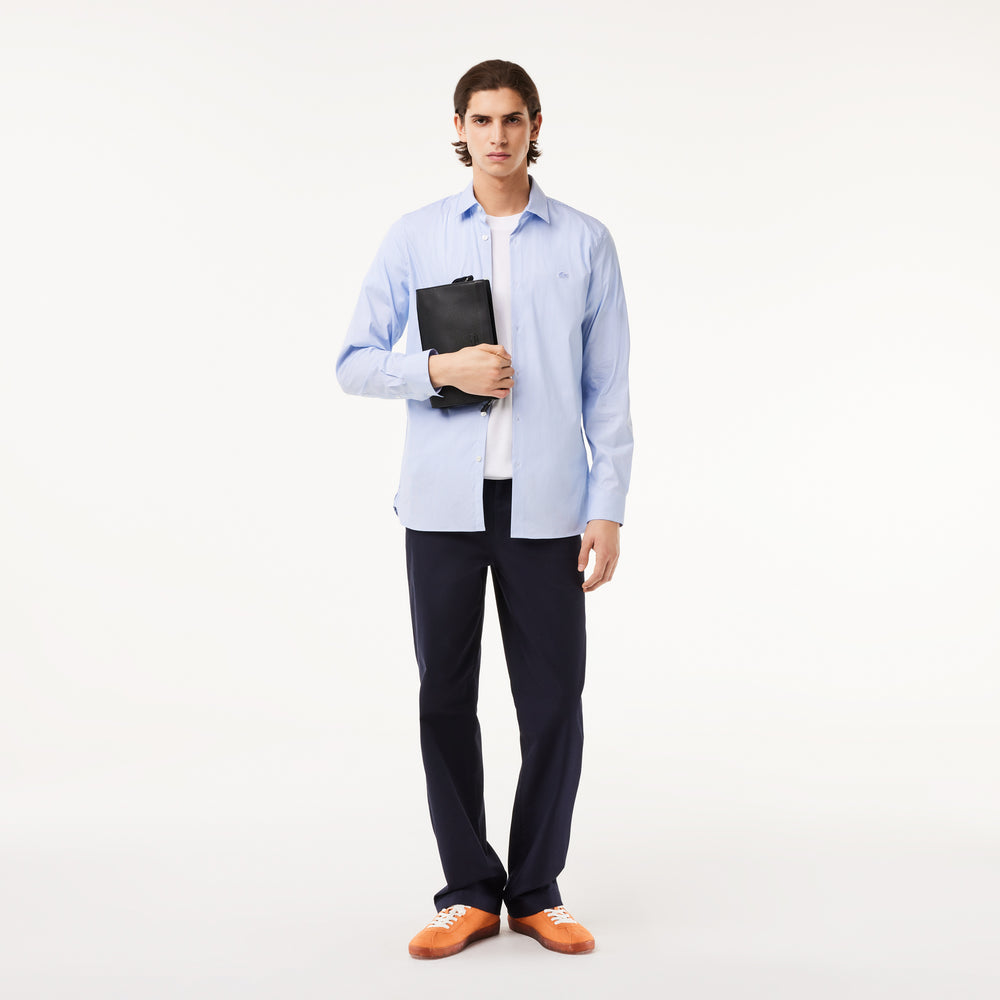 Men's Lacoste Slim Fit Striped Stretch Poplin Shirt