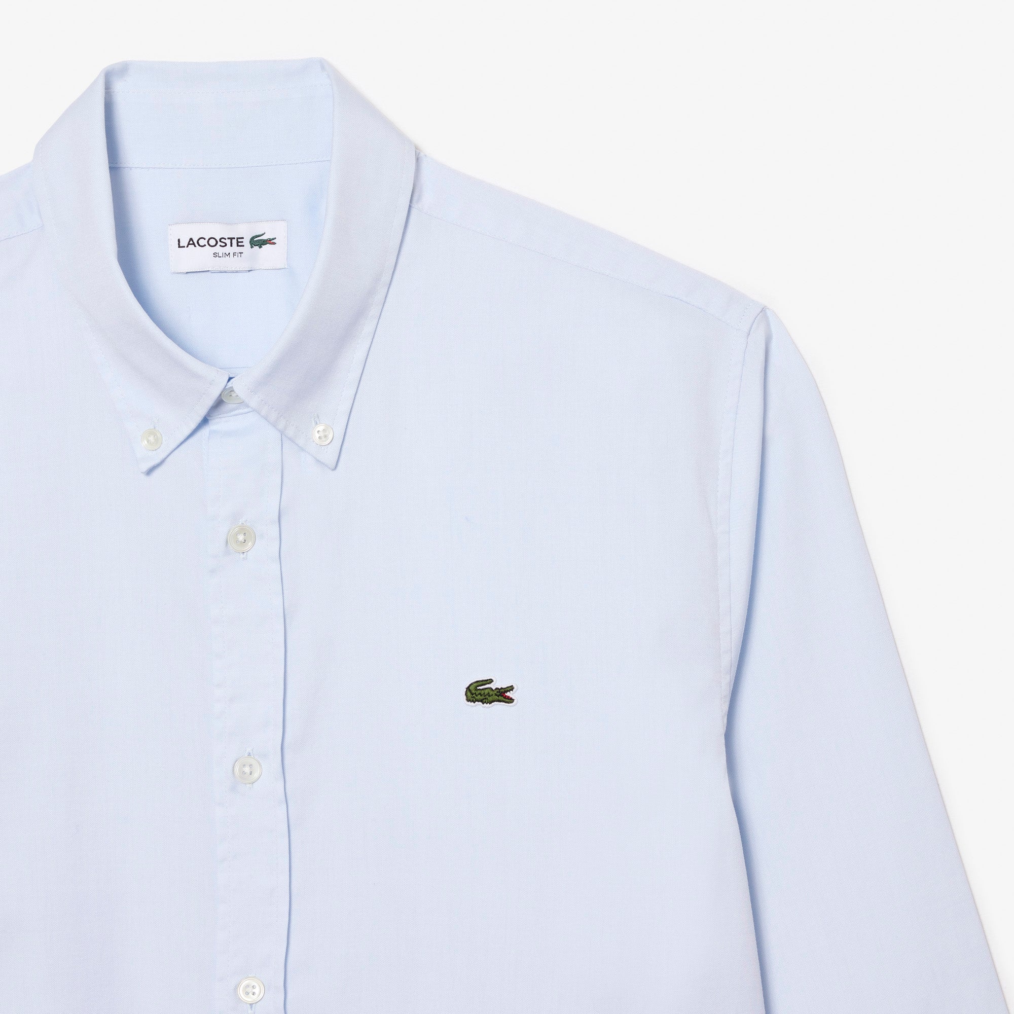 Lacoste slim fit white shirt hotsell