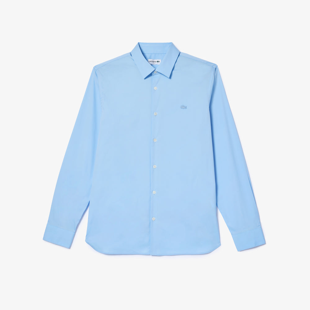 Men's Lacoste Slim Fit French Collar Cotton Poplin Shirt