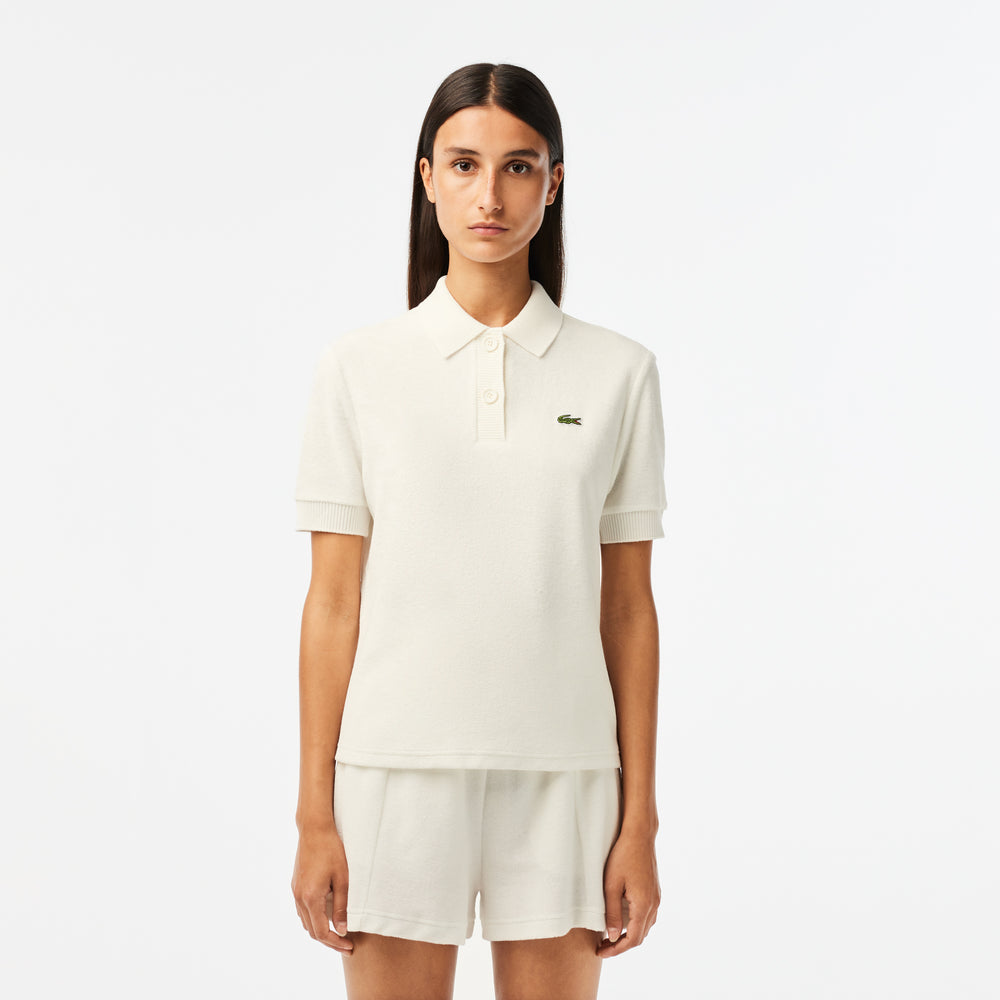 Women’s Lacoste Slim Fit Organic Cotton Terry Polo Shirt