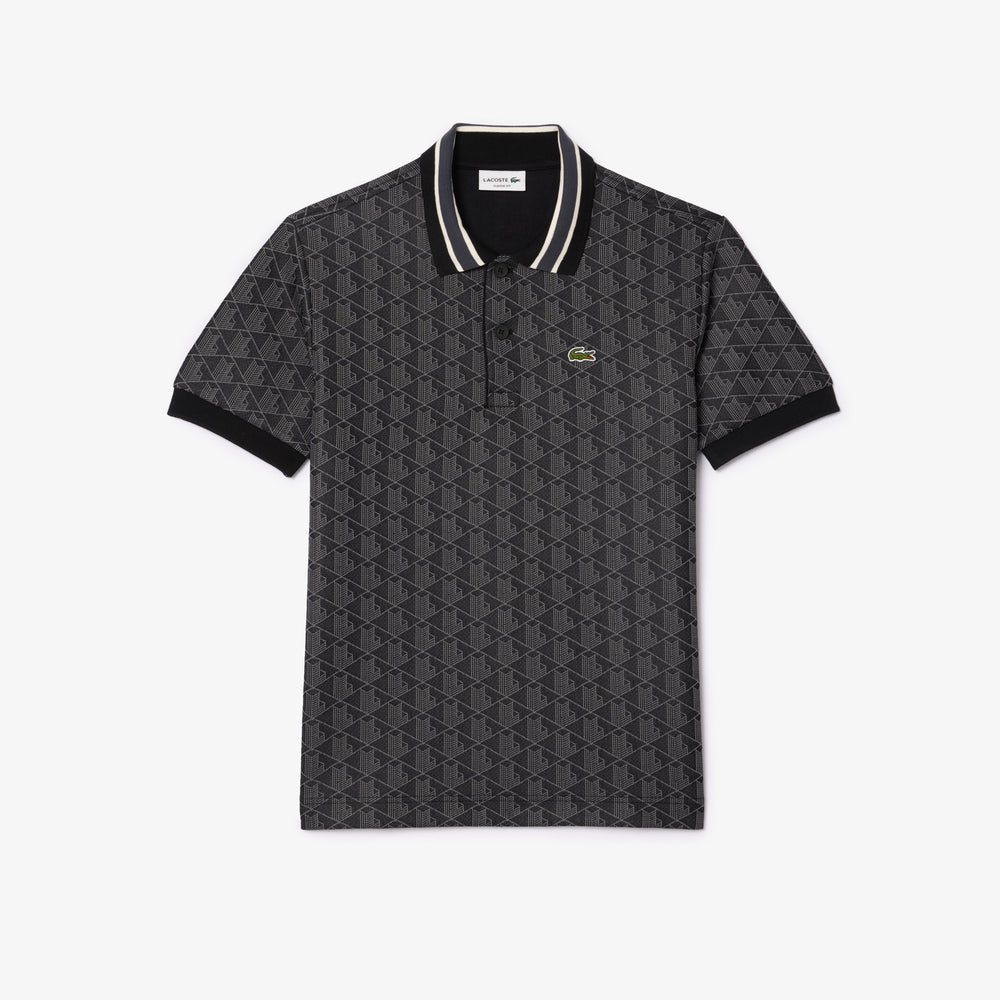 Classic Fit Monogram Jacquard Polo Shirt