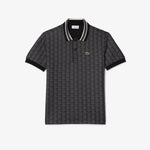 Contrast Collar Monogram Polo Shirt