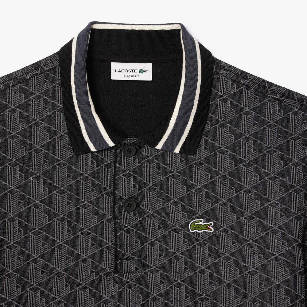 Classic Fit Monogram Jacquard Polo Shirt