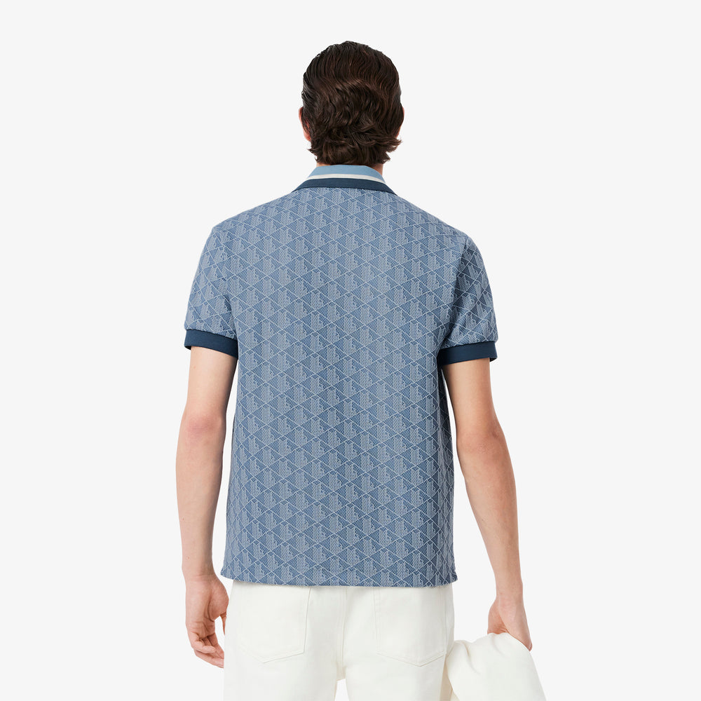 Classic Fit Monogram Jacquard Polo Shirt