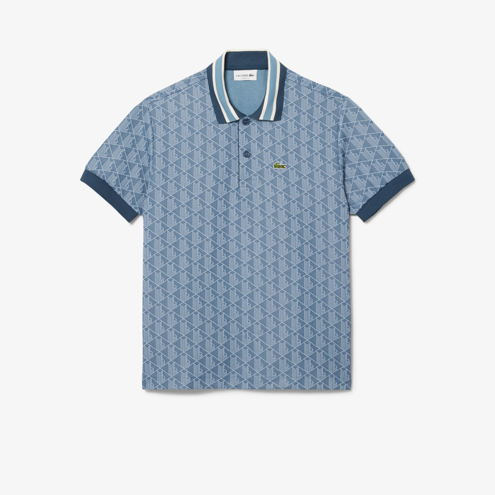 Classic Fit Monogram Jacquard Polo Shirt