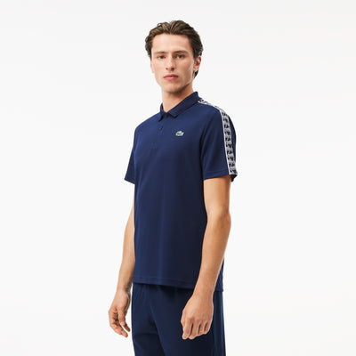 Ultra-Dry Monogram Stripe Tennis Polo Shirt