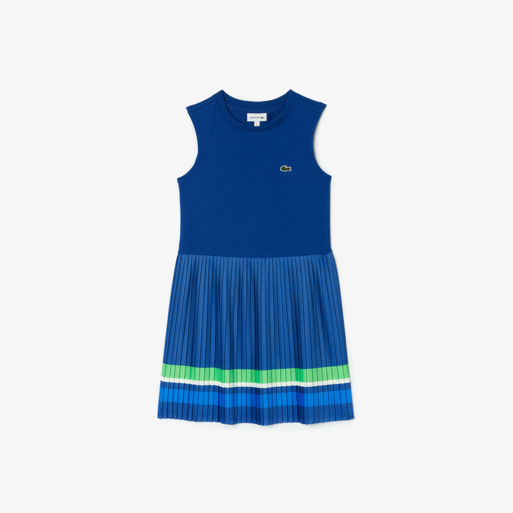 Sleeveless Pleat Skirt Dress