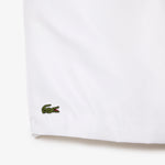 Men's Lacoste SPORT tennis shorts in solid diamond weave taffeta