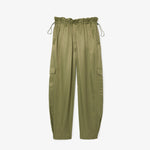 Oversized Satin Cargo Pants