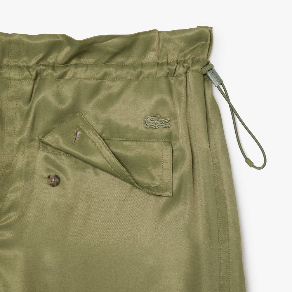 Oversized Satin Cargo Pants