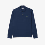 Original L.12.12 Long Sleeve Heathered Cotton Polo Shirt