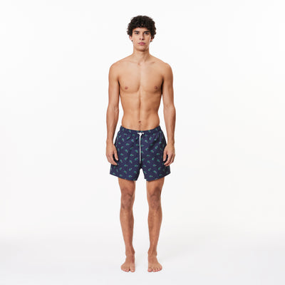 Crocodile Print Swim Trunks