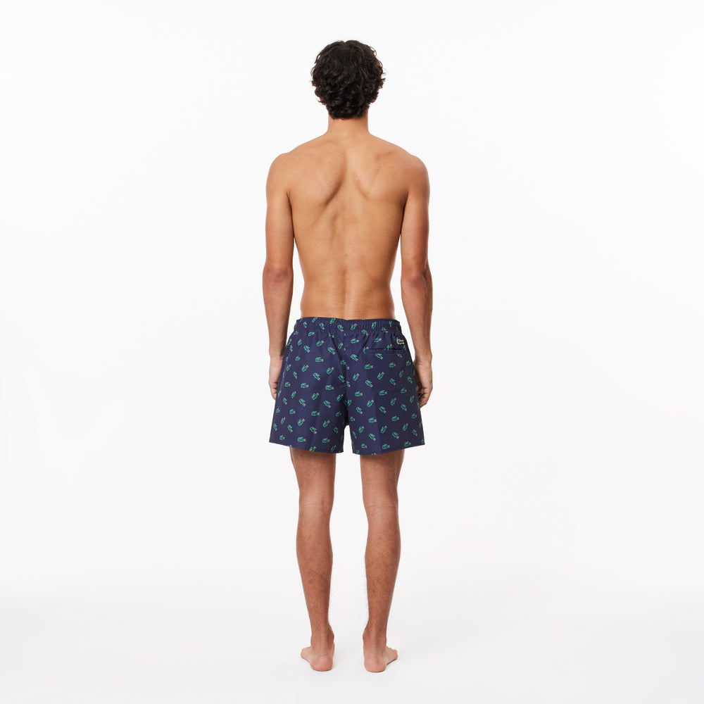 Crocodile Print Swim Trunks