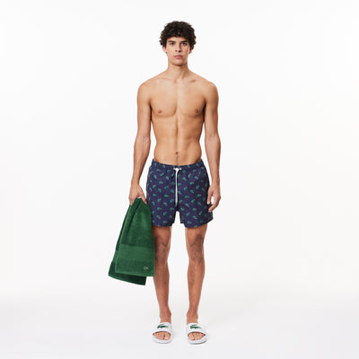 Crocodile Print Swim Trunks