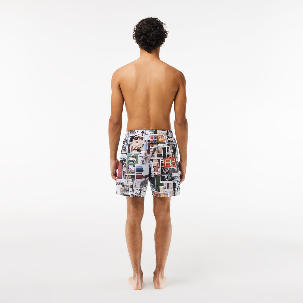 70’s Print Swim Trunks