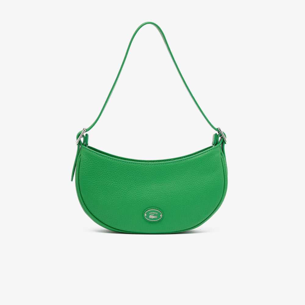 Women’s Lacoste Top Grain Leather Halfmoon Bag