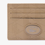 Leather Monogram Print Card Holder