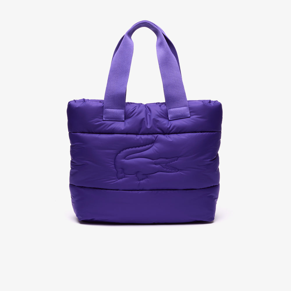 Puffy Croc Quilted Tote