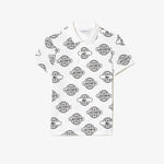 Globe Print Ultralight Piqué Lacoste Movement Polo Shirt