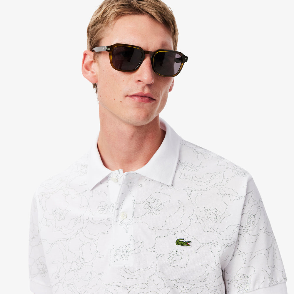 Original L.12.12 Flower Print Polo Shirt