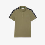 Contrast Stripe Piqué Polo Shirt