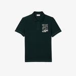 Back and Front Print Lacoste Movement Polo Shirt