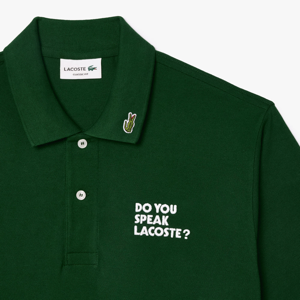 Original L.12.12 Embroidered Slogan Polo Shirt