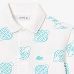 Cotton Piqué Print Polo Shirt