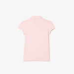 Girls' Lacoste Scalloped Collar Mini Piqué Polo Shirt